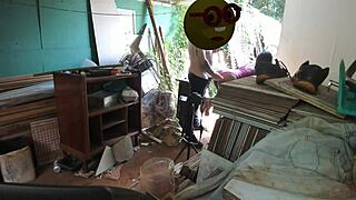 Fazendo Meu Professor Gozar Dentro da Minha Bunda Apertada e Provar o Caramelo