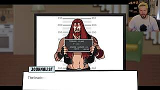 Fake joker unleashes intense blowjob and striptease on live tv