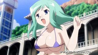 Ecchi girls in bikinis engage in hentai madness part 2