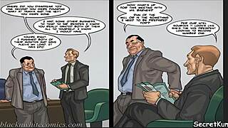 In the mayor's cartoon world, a virgin lesbian gets converted to craving black cock with oral and masturbation