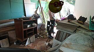 Fazendo Meu Professor Gozar Dentro da Minha Bunda Apertada e Provar o Caramelo