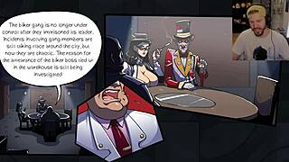 Fake joker unleashes intense blowjob and striptease on live tv