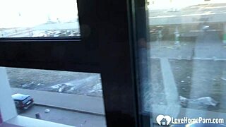 Cum on my tits: Teen girl gives blowjob to a inexperienced man