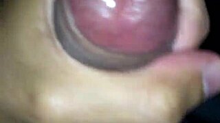 on new year's eve, i'm slowly jerking off my big cock to avoid cumming too soon