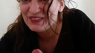 Watching this steamy video, it can be clearly seen that Miss Raven knows how to please her man with a blowjob