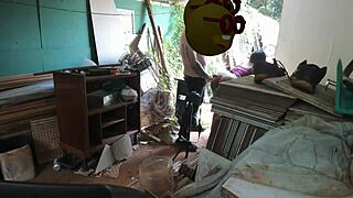 Fazendo Meu Professor Gozar Dentro da Minha Bunda Apertada e Provar o Caramelo