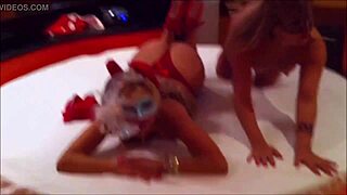 Lesbians In Red Explore Deep Emotional Connections