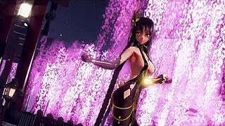 mmd 3d cute teen surrounded by guys in anime