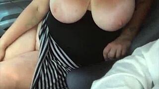 Blonde Sucks Huge Cock Publicly