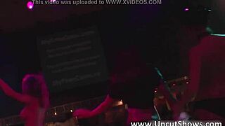 Hot babes perform on stage