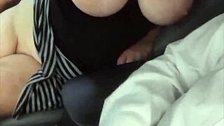 Blonde Sucks Huge Cock Publicly