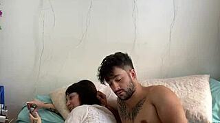 Petite Couple Fucks Then Watches Amateur Videos With Creampie Orgasm