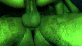 Young gay man has a deep and painful sexual satisfaction