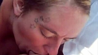 Blonde Sucks Huge Cock Publicly