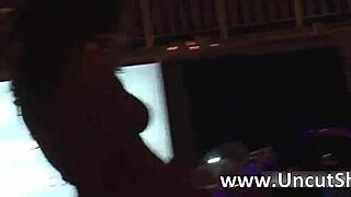 Nasty girls strip in front of people
