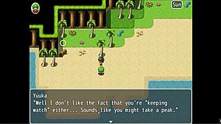 can yuka handle the lewd photoshoot in her micro bikini on the beach?