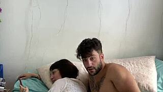 Petite Couple Fucks Then Watches Amateur Videos With Creampie Orgasm