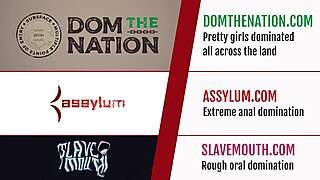 Sub blonde ass stretched in bondage domination!