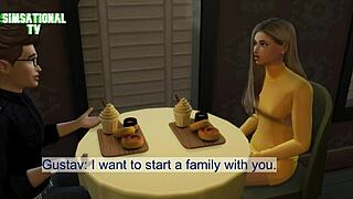 Interracial BBC Bull Delivers Intense Cumshot to Hotwife in 3D Hentai with Simsationaltv