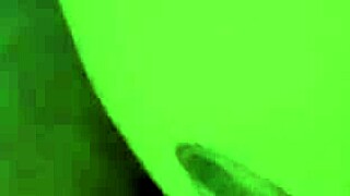 Tatted emo chick deepthroats with glowsticks and creampie 😈