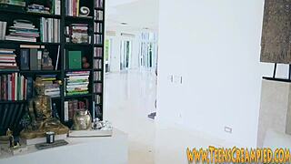 Mature woman gets her mature tits banged and her mature pussy fucked