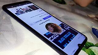 My girlfriend uses her phone with big boobs - lesbian illusion girls