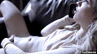 Tiny Babysitter Teen 18+ Smashed Hard by Stepson!