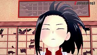 Free BJJ workout with Busty heroine Momo Boku no Hero