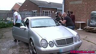 watch these muscular british gay studs in a hot threeway facial