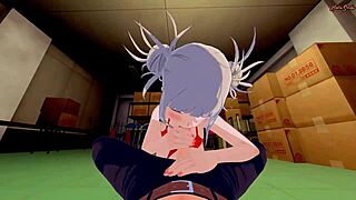 Himiko Toga rides cowgirl and gets creampied in POV hentai