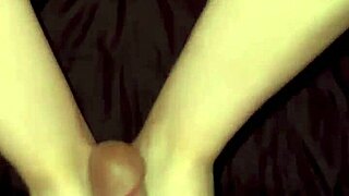 hey, check out this teen 18+ giving a footjob then getting her pussy fucked missionary style 😏