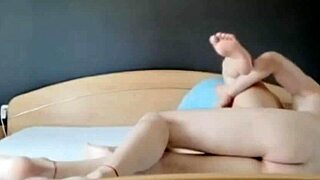 This bent over beauty is getting it from a man