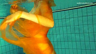 Nastya Strips Naked and Teases Hot Body in Pool