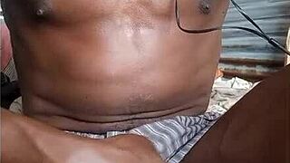 Stroking My Sweaty Bbc In Boxers.