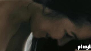 Slender woman overpowers weak guy