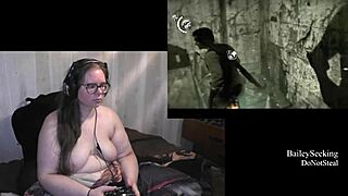 Big ass brunette has her REAL tits touched