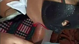 fucking sexy bunny cosplay, cumshot after riding!