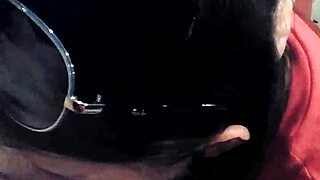 skinny thai chick gives a quick sloppy blowjob on camera.