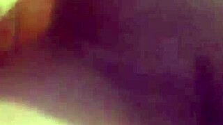 Girl performing stripper dance at house