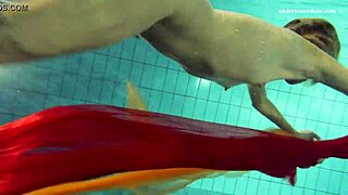 Nastya Strips Naked and Teases Hot Body in Pool