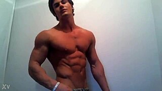 Jeff Seid flexes his muscular body in high definition.