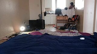 a mexican guy meets an ebony milf in the hood for some interracial fun