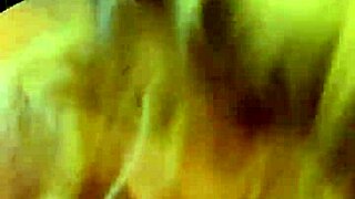 The blonde milf in lingerie sucks cock and plays with cum.