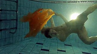 Nastya Strips Naked and Teases Hot Body in Pool