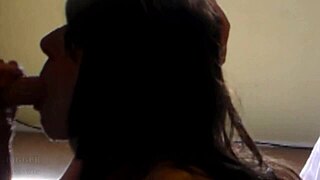 Biker babe deep throat blowjob