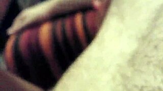 skinny thai chick gives a quick sloppy blowjob on camera.