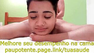 bluezao makes duda hugnen cum hard with anal fucking, moaning loudly