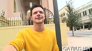 Free cum during wild gay blowjob action