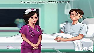 Experienced nurse seduces patient intensely