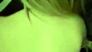 blonde enjoys deliciously in casual setting